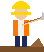 worker digging